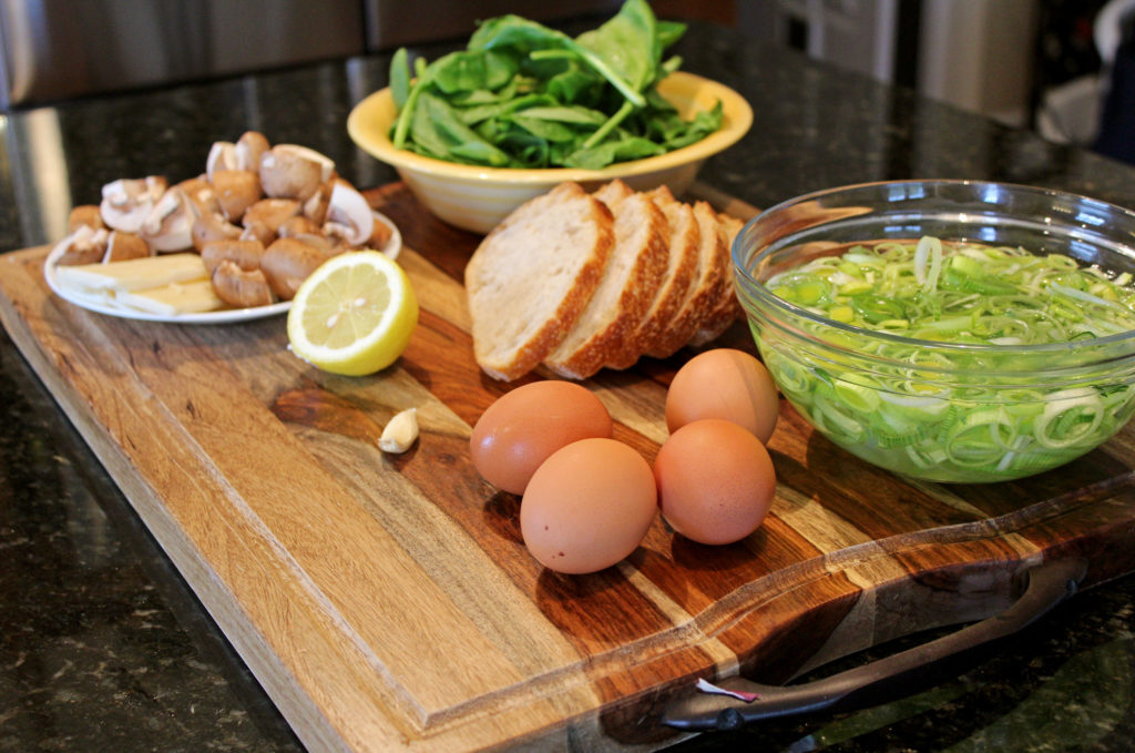 ingredients to make recipe on cutting board