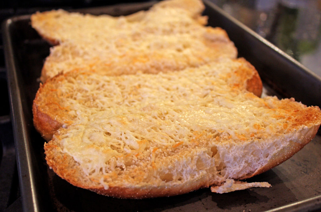 toasted sub roll with cheese