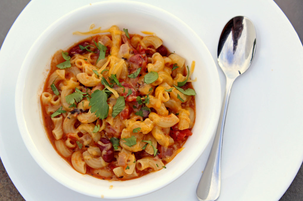 Cajun Chili Mac in bowl