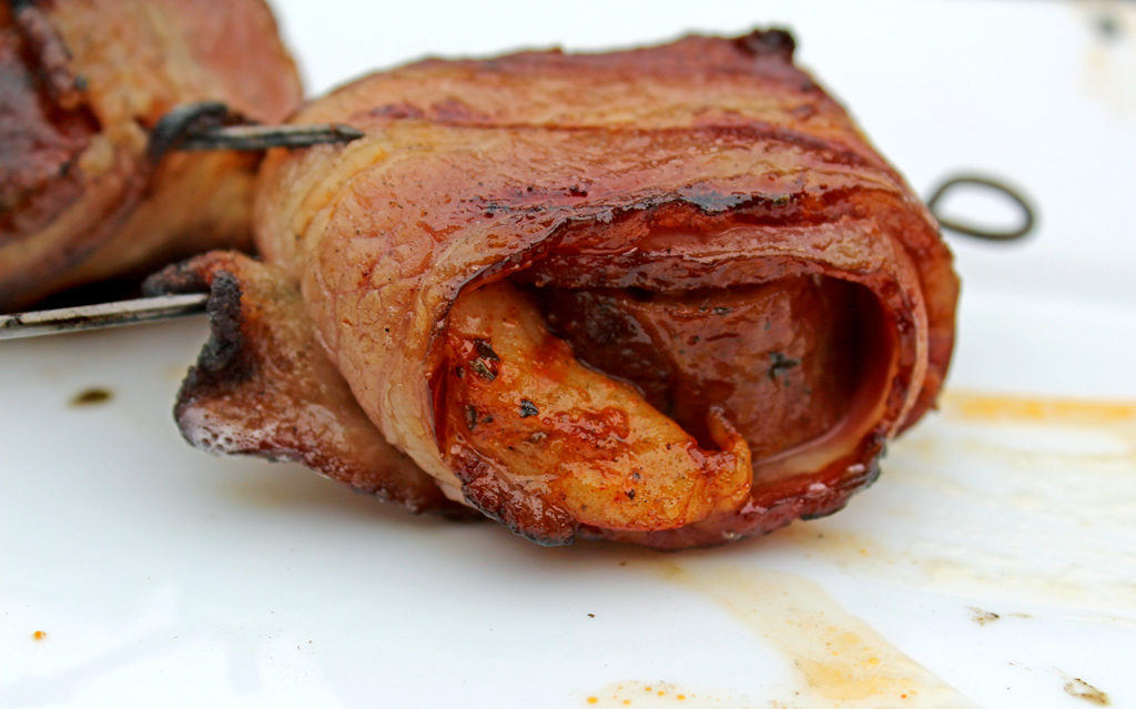 Grilled Cajun Stuffed Shrimp ready to eat