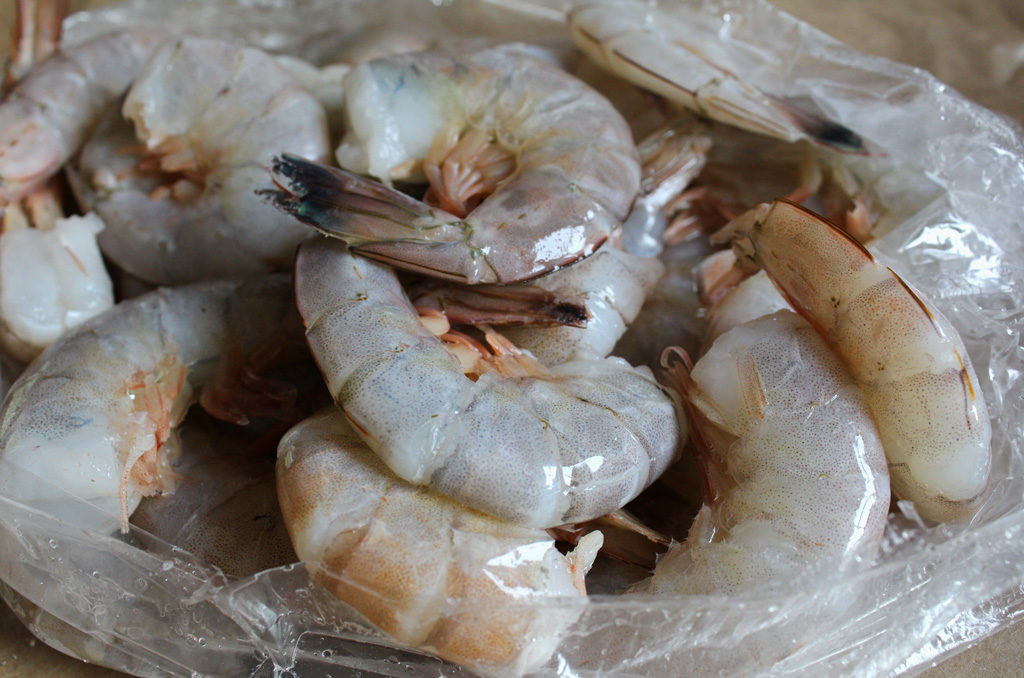 raw shrimp