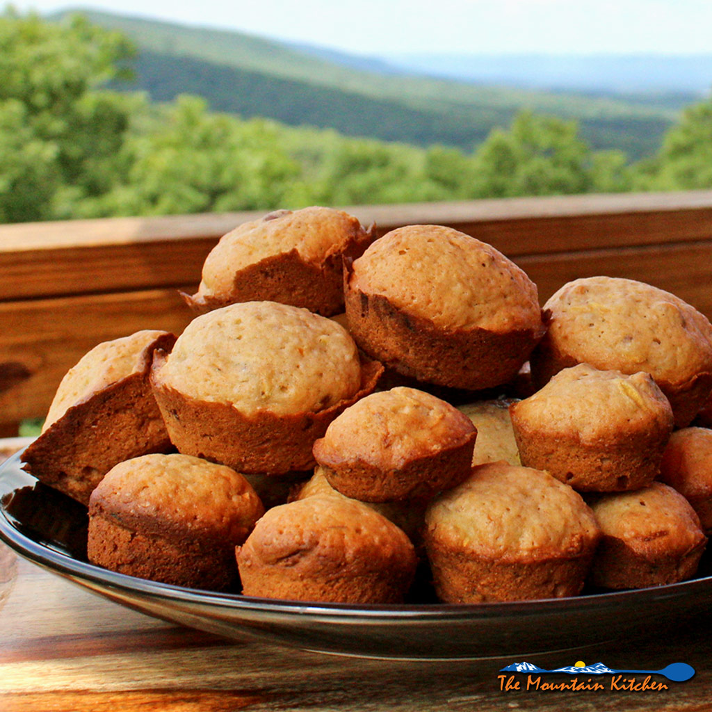 zucchini muffins on plate