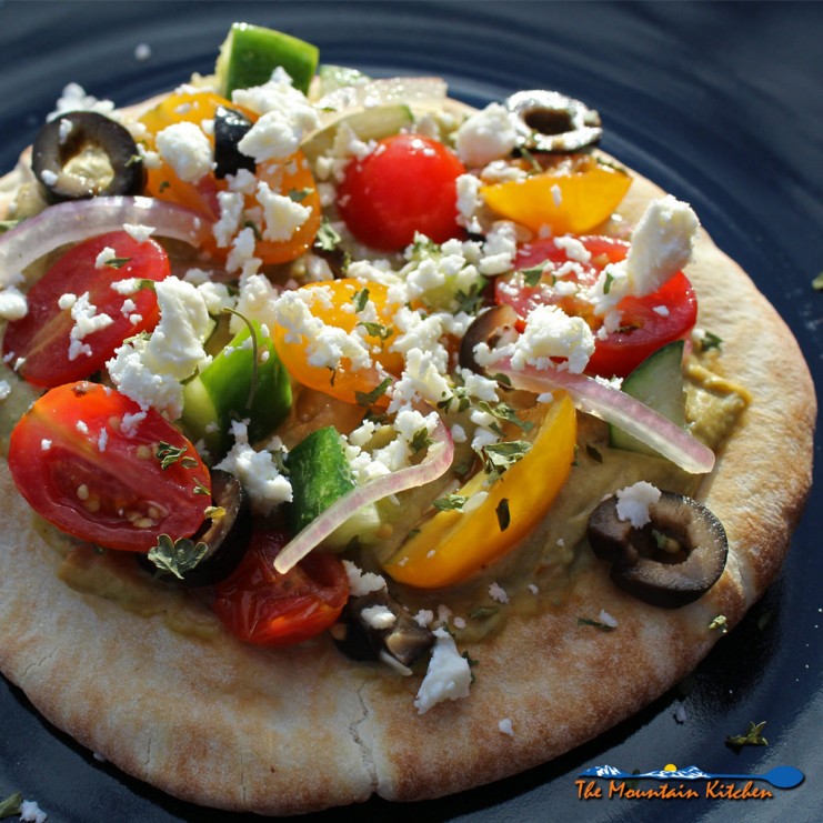 no-bake Greek pizza