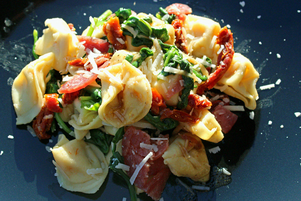 Tuscan Tortellini Pasta Salad With Balsamic Dressing