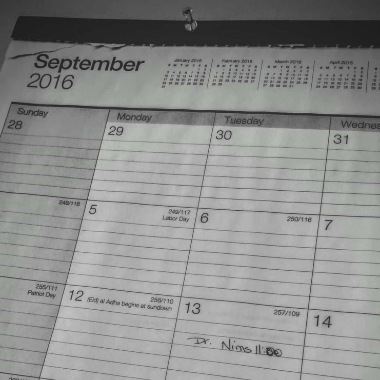 calendar page