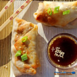 These baked vegetable egg rolls are baked, not fried and loaded with fresh vegetables, seasoned with ginger, garlic and soy sauce, with a tasty honey sesame dipping sauce. | TheMountainKitchen.com