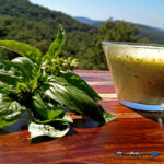 This quick and easy creamy basil vinaigrette can be used as a salad dressing, sauce for fish, chicken, potatoes, tomatoes, or BLTs! | TheMountainKitchen.com