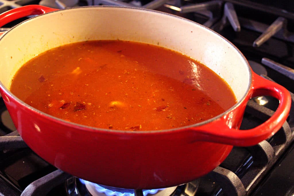 pot on stove