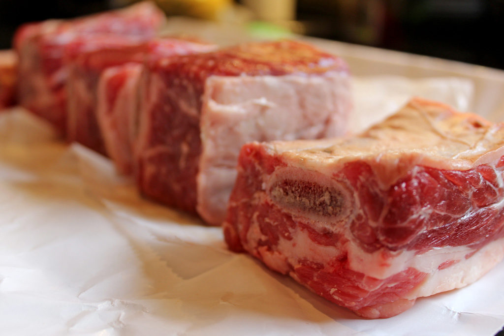 raw beef short ribs