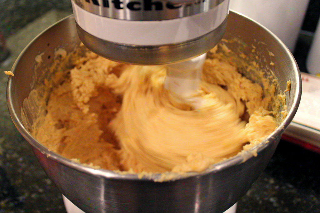 mixer mixing cheeses