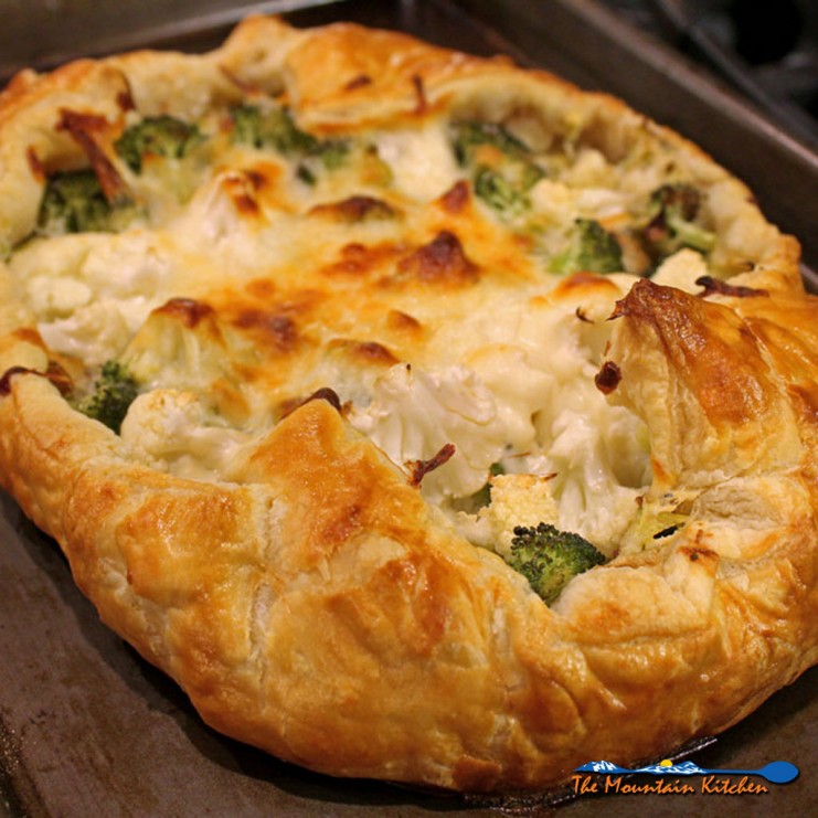 broccoli-cauliflower galette