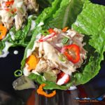 crock-pot chicken salad lettuce wraps