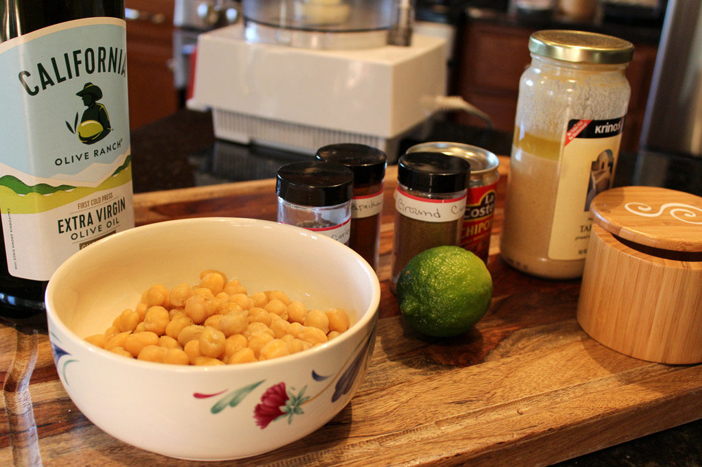 ingredients needed to make hummus