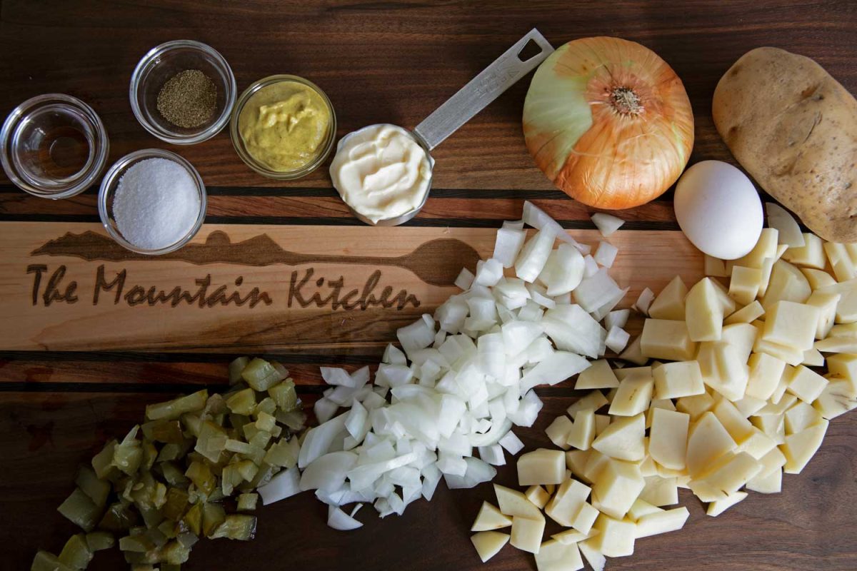 ingredients for mama rosa's potato salad recipe