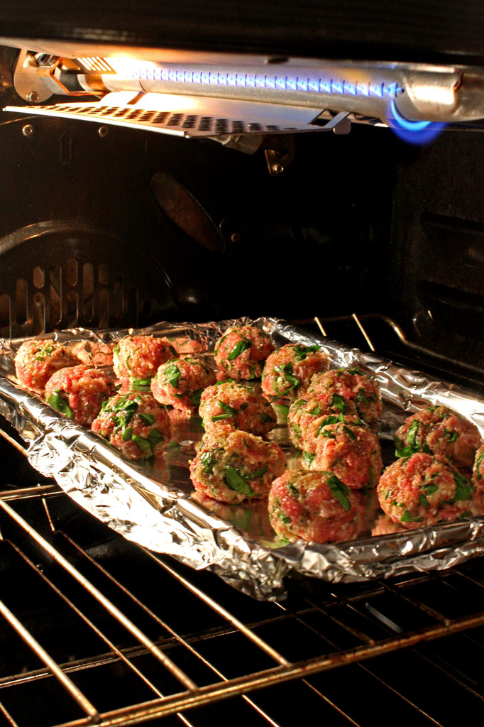 meatballs in oven under broiler