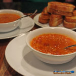 tomato orzo soup with grilled cheeses