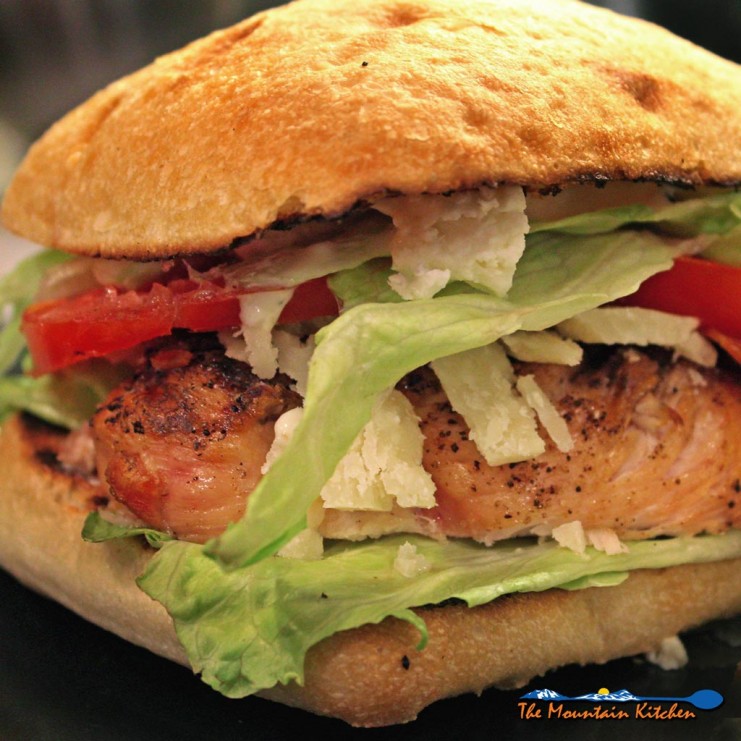 grilled chicken Caesar sandwich