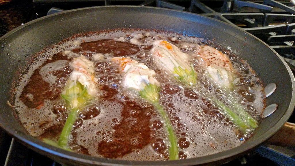 frying blossoms