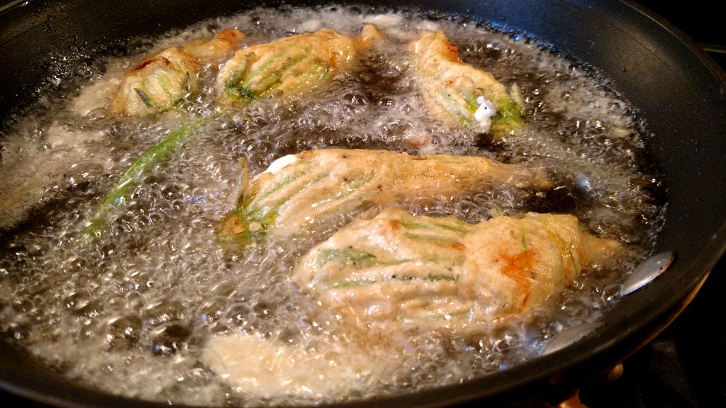frying blossoms