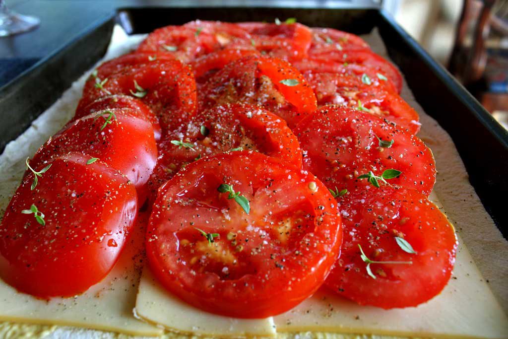 tart ready for the oven