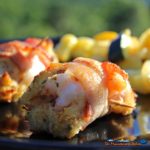 Served as a appetizer or main course, Bacon Wrapped Crab Stuffed Shrimp are made with rich crab meat packed around jumbo shrimp, wrapped in smoky bacon. | TheMountainKitchen.com