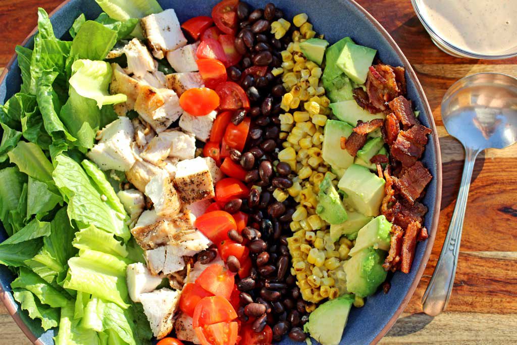 ingredients in a serving bowl