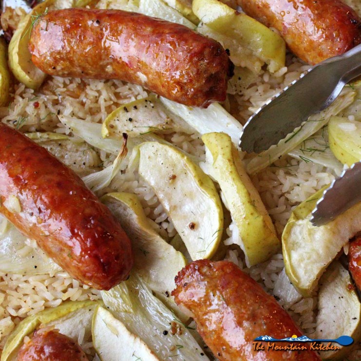 Sausage Apple Fennel Sheet Pan Dinner