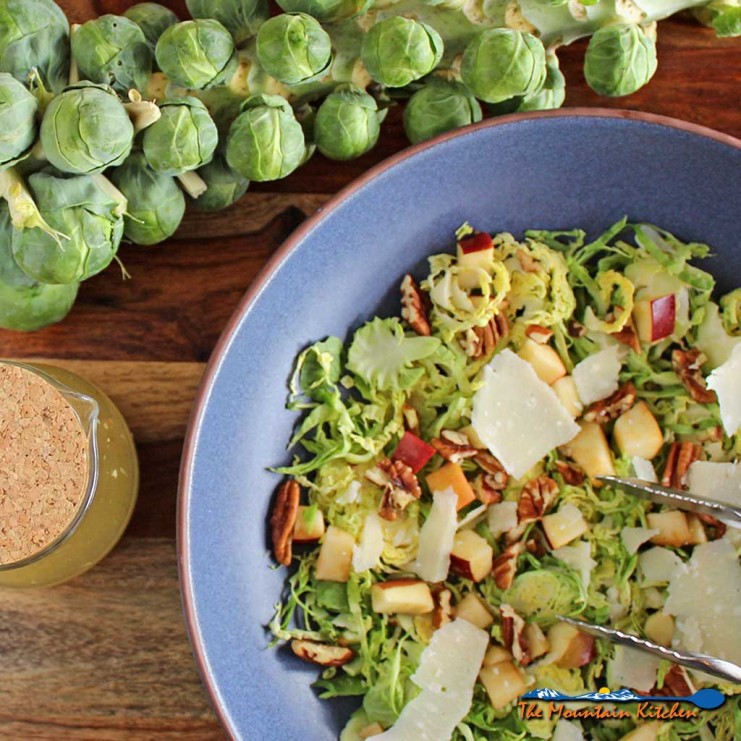 Apple Pecan Brussels Spout Salad