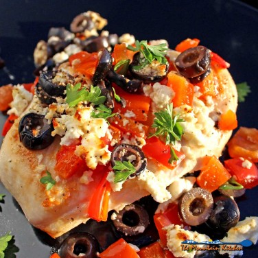 Mediterranean Chicken on plate ready to eat