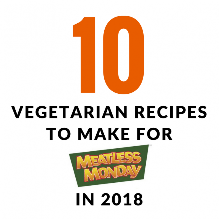 Are you are thinking about starting off 2018 by eating a little healthier? I am hoping with the help of these 10 vegetarian recipes I can convince you to go Meatless on Monday in 2018. Here are 10 vegetarian recipes to make for Meatless Monday in 2018! | TheMountainKitchen.com