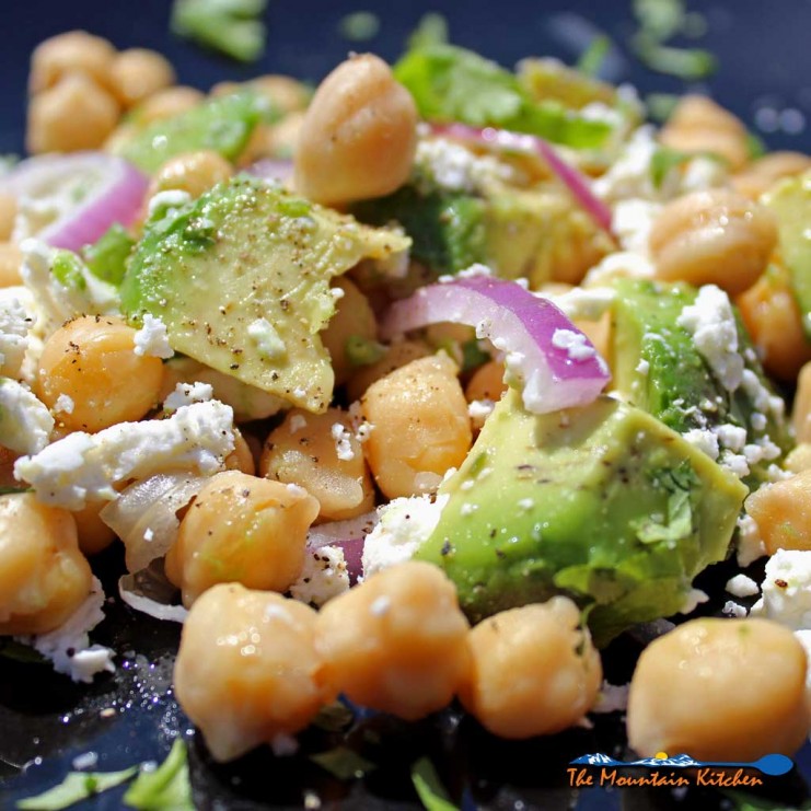 chickpea avocado salad