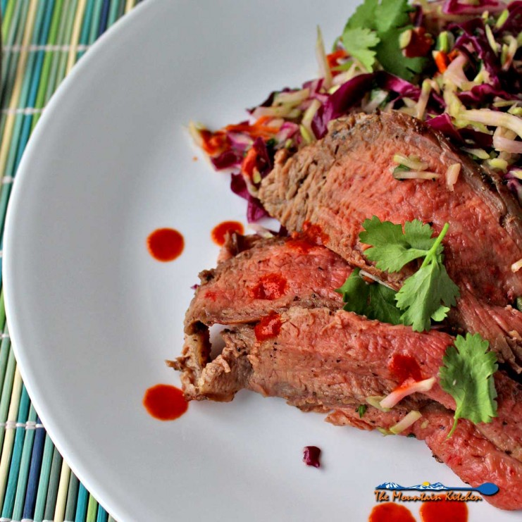 grilled Thai Steak Salad on plate