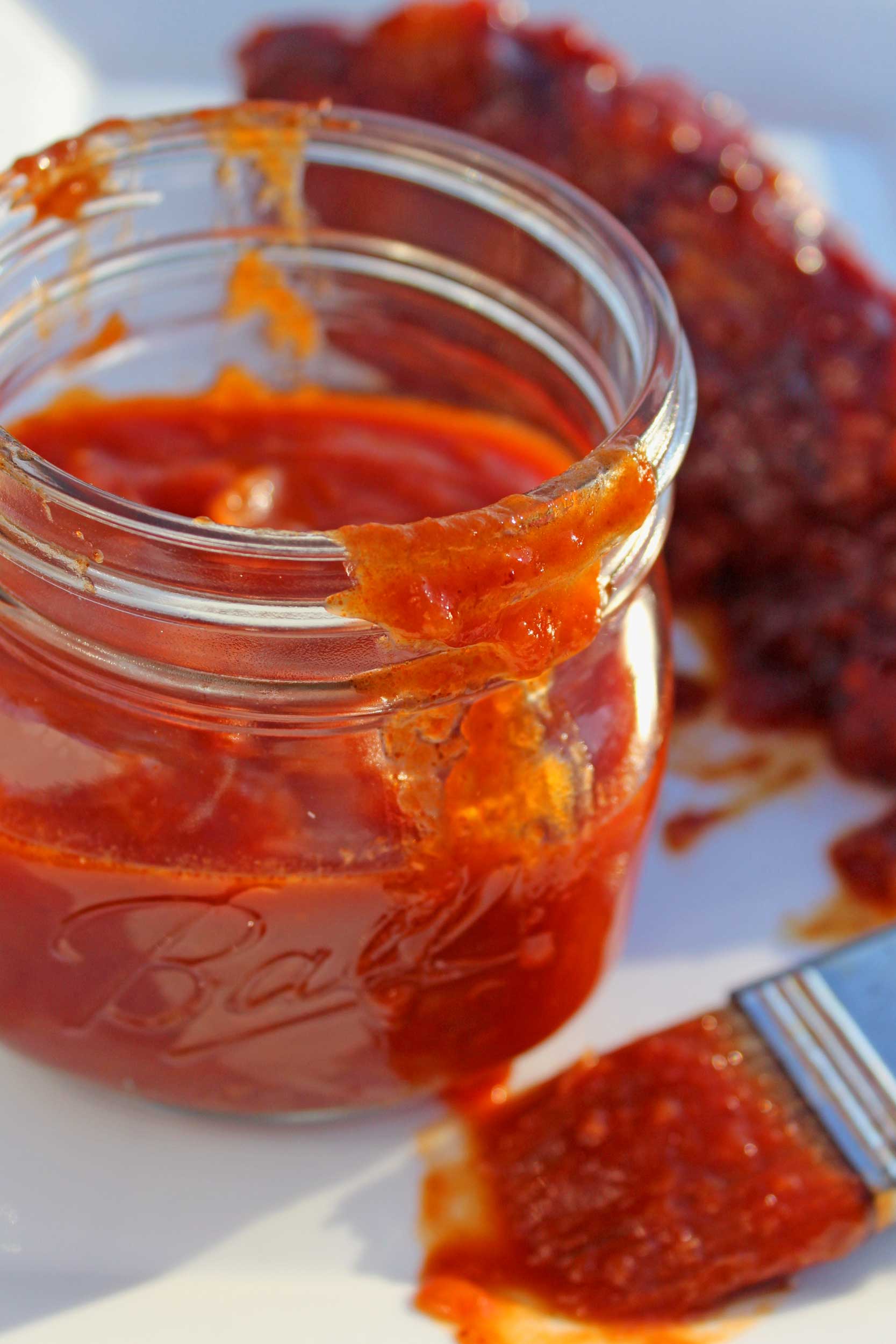 The classic combination of a good barbecue sauce flavors, this chipotle peach barbecue sauce has them all: sweet, tangy and spicy. Try it on everything!