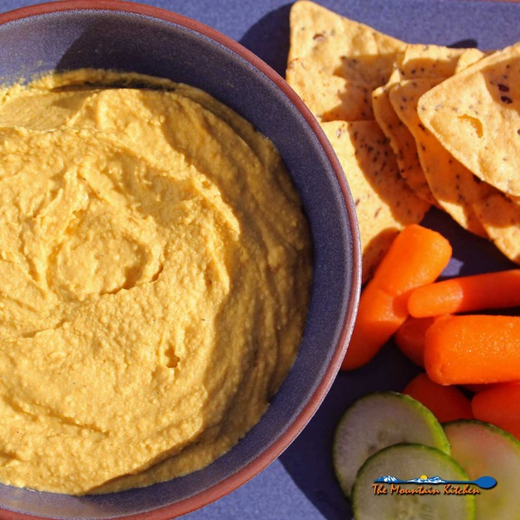 Curry hummus gets extra creaminess from greek yogurt and warm earthy spice from madras curry. A healthy snack packed with protein and fiber. It's addictive!