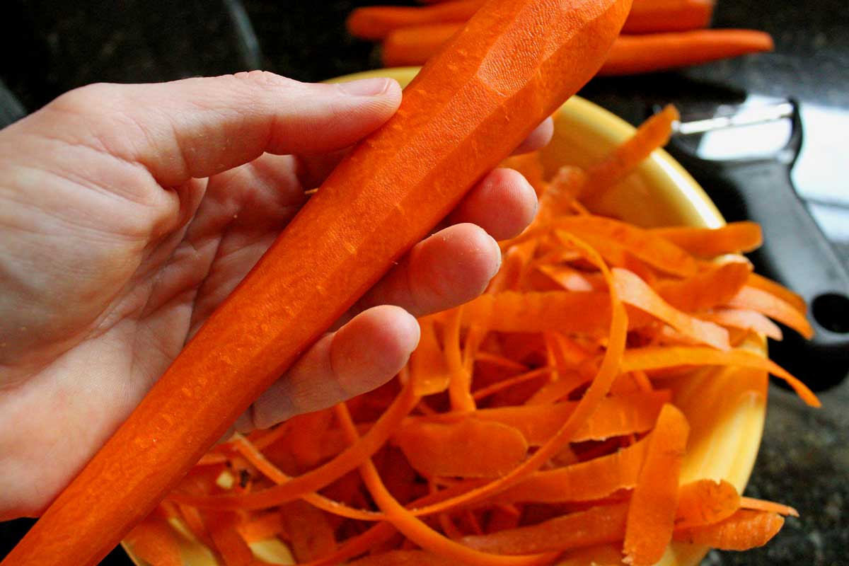 shredded carrots