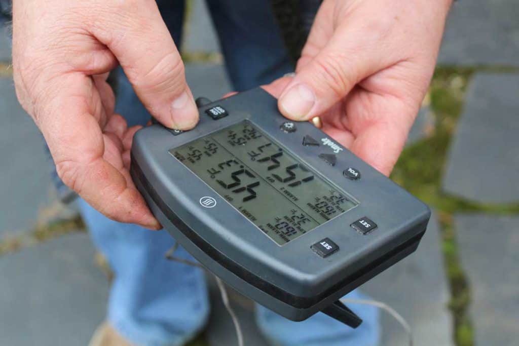 setting the Thermoworks thermometer
