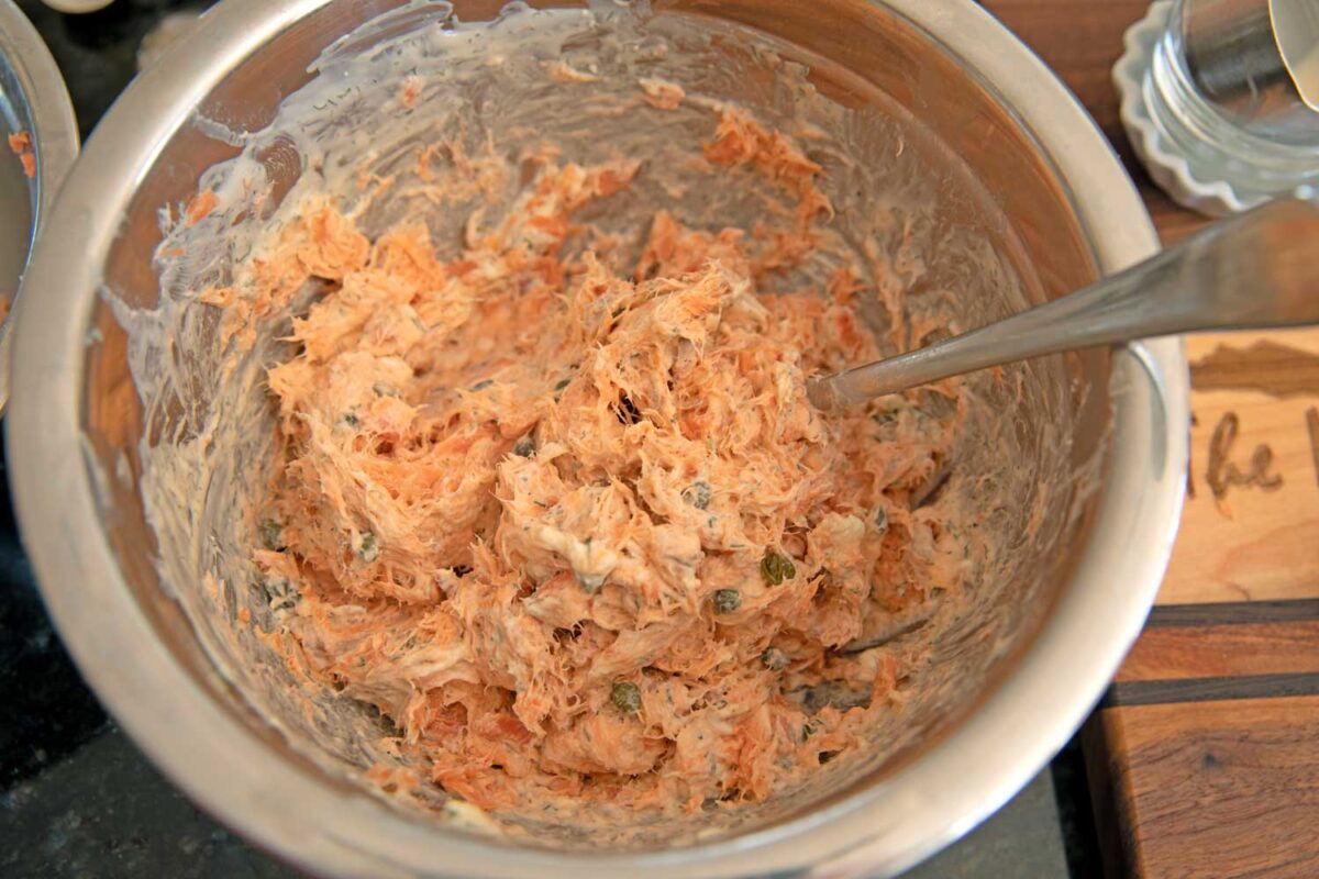 spread in mixing bowl