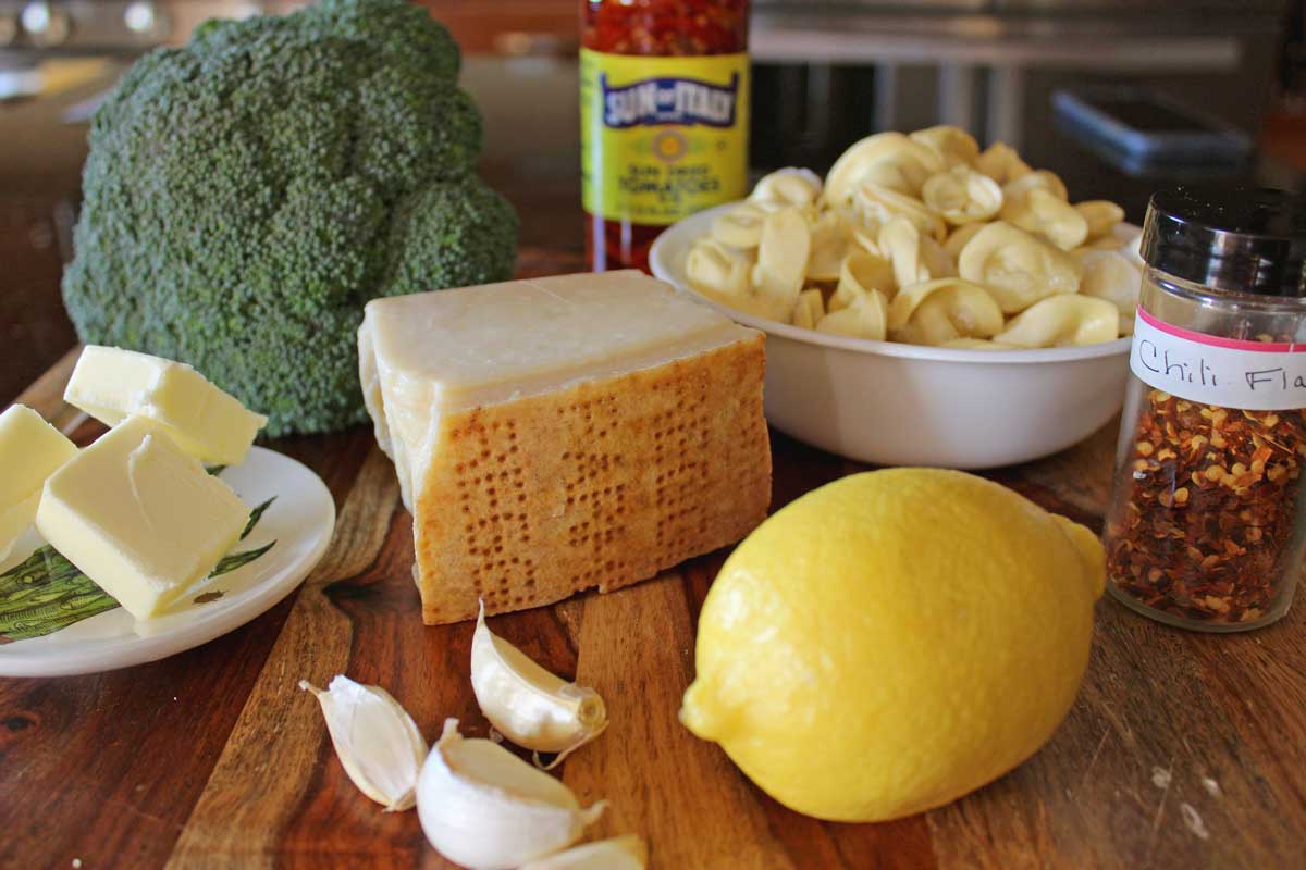 ingredients on a board