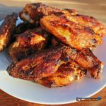baked chicken wings on plate
