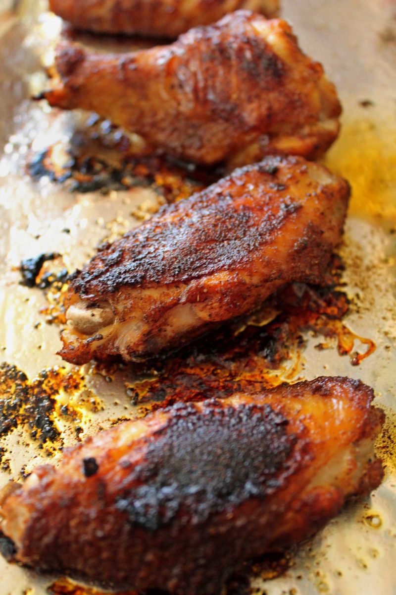 chicken wings on sheet pan