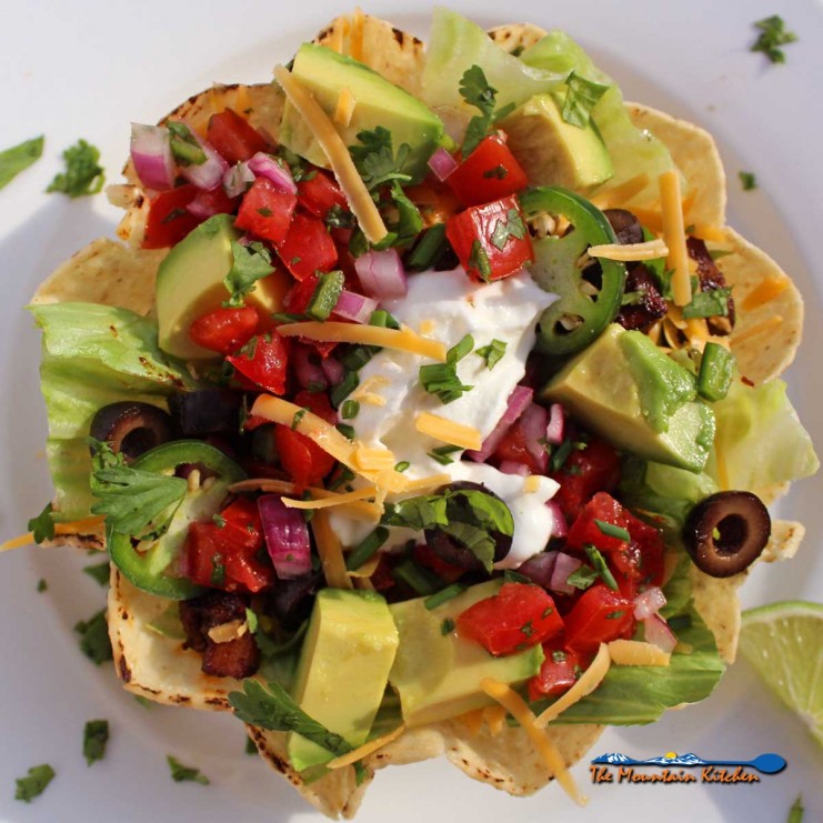 vegetarian taco bowl