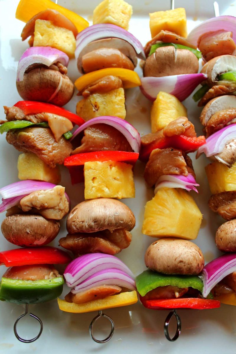 grilled teriyaki chicken kabobs