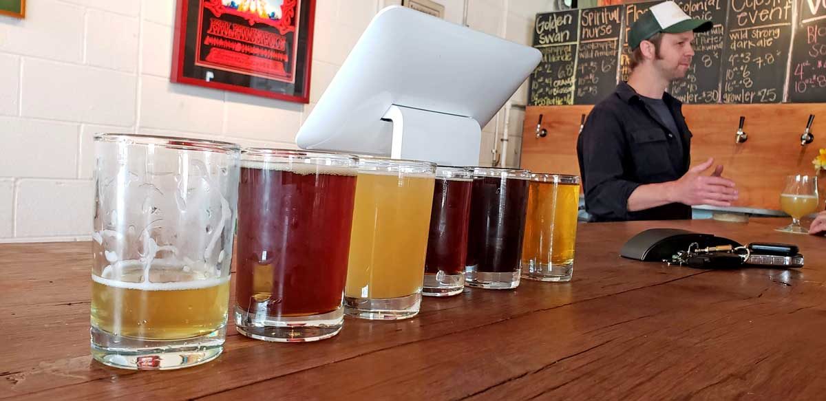 Pen Druid bar with beer flight