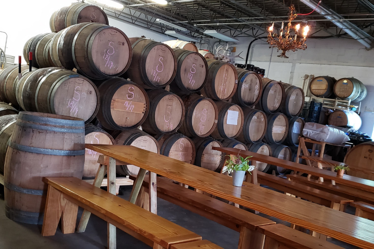 barrels inside Pen Druid