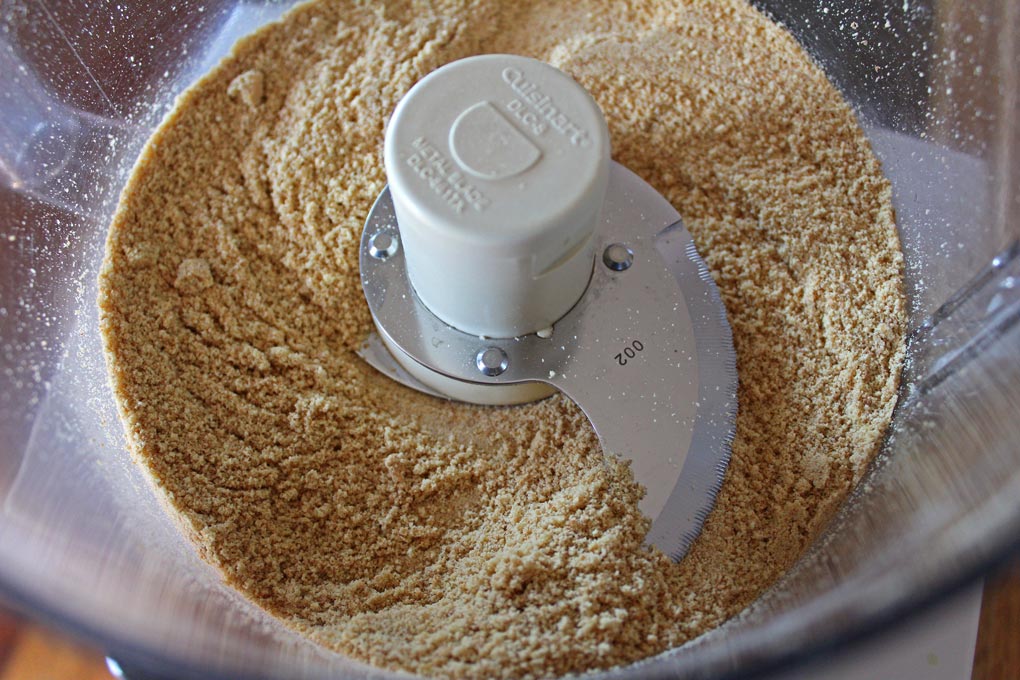 graham cracker crumbs in food processor
