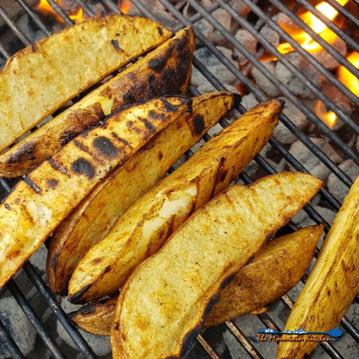 grilled potato wedges