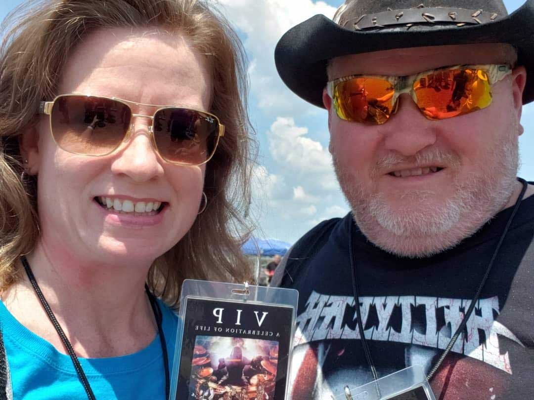 Debbie and David vip pass for HELLYEAH