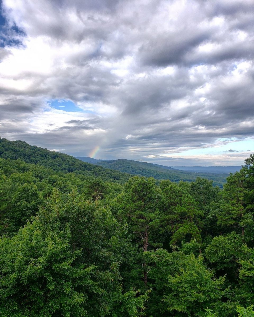 rainbow july mountain view