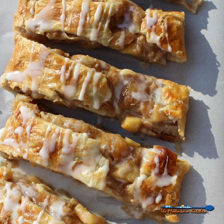 caramel apple strudel