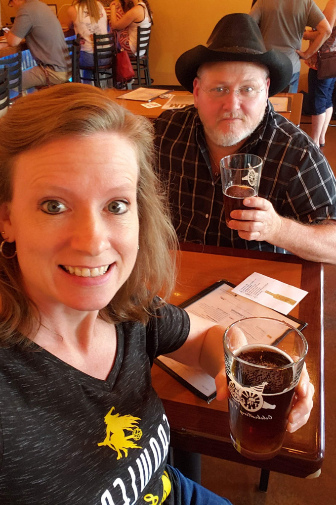 debbie and david at tin cannon brewery